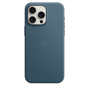 Тканевый чехол Apple для iPhone 15 Pro Max FineWoven Case with MagSafe - Pacific Blue (Синий) - GorbTech