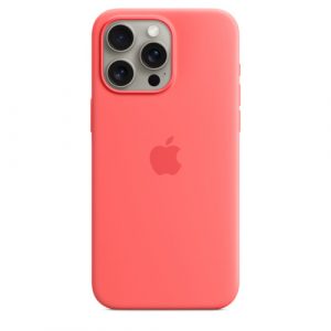 Силиконовый чехол Apple для iPhone 15 Pro Max Silicone Case with MagSafe - Guava (Гуава) - GorbTech