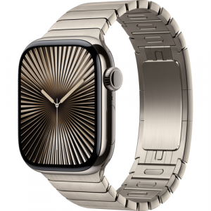 Смарт-часы Apple Watch Series 10 (GPS+Cellular) 42mm Natural Titanium Case with Natural Link Bracelet (Титановый) - GorbTech