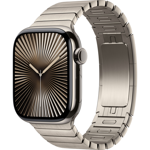 Смарт-часы Apple Watch Series 10 (GPS+Cellular) 42mm Natural Titanium Case with Natural Link Bracelet (Титановый) - GorbTech