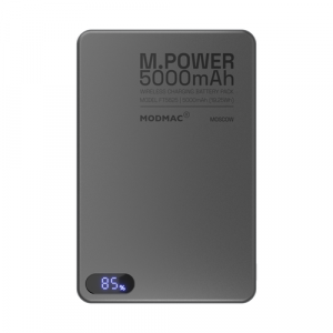 Аккумулятор внешний универсальный ModMac MagSafe 5000 mAh Q.Mag Black - GorbTech