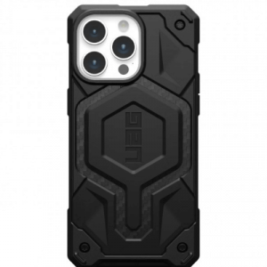 Полиуретановый чехол UAG Monarch Pro MagSafe для iPhone 15 Pro Max Carbon Fiber (Карбон) - GorbTech