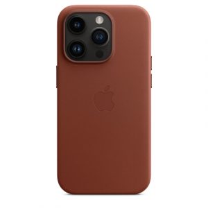 Чехол Apple для iPhone 14 Pro Max Leather Case with MagSafe - Umber (Коричневый) - GorbTech