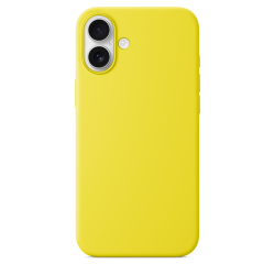 Силиконовый чехол Luxcopy для iPhone 16 Plus Silicone Case with MagSafe - Star Fruit (Желтый) - GorbTech