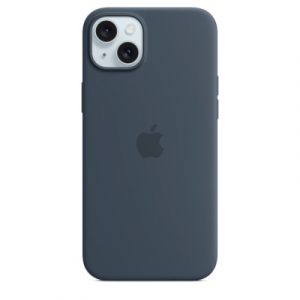 Силиконовый чехол Apple для iPhone 15 Plus Silicone Case with MagSafe - Storm Blue (Синий) - GorbTech