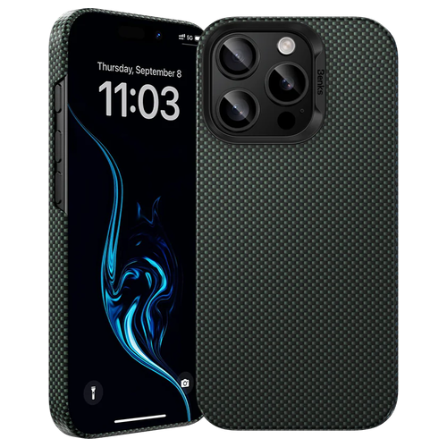 Чехол Benks ArmorTint Case built with Kevlar® для iPhone 16 Pro Max (Зеленый) - GorbTech