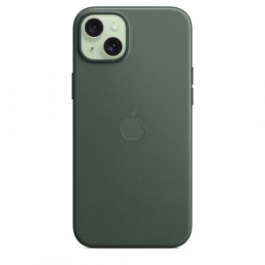 Тканевый чехол Apple для iPhone 15 Plus FineWoven Case with MagSafe - Evergreen (Зеленый) - GorbTech