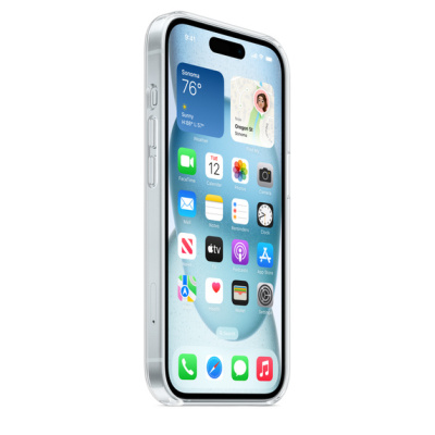 Силиконовый чехол Apple для iPhone 15 Clear Case with MagSafe (Прозрачный) - GorbTech