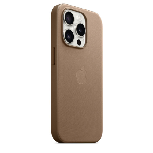 Тканевый чехол Apple для iPhone 15 Pro Max FineWoven Case with MagSafe - Taupe (Коричневый) - GorbTech