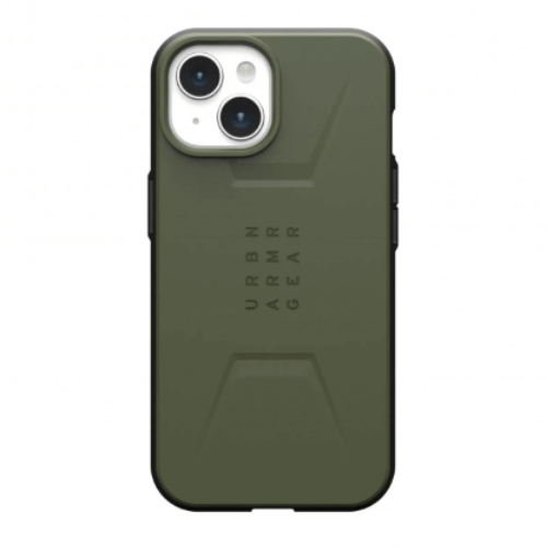Полиуретановый чехол UAG Civilian MagSafe для iPhone 15 Plus Olive Drab (Оливковый) - GorbTech