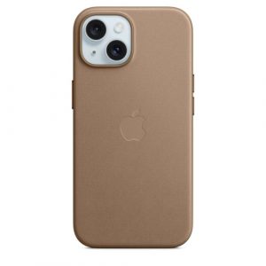 Тканевый чехол Apple для iPhone 15 FineWoven Case with MagSafe - Taupe (Коричневый) - GorbTech