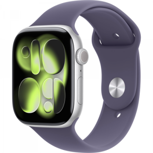 Смарт-часы Apple Watch Series 11 (GPS) 42mm Silver Aluminum Case with Purple Fog Sport Band (Серебритый) - GorbTech