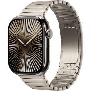 Смарт-часы Apple Watch Series 10 (GPS+Cellular) 46mm Natural Titanium Case with Natural Link Bracelet (Титановый) - GorbTech