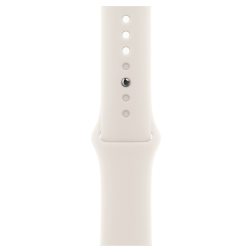 Смарт-часы Apple Watch Series 10 (GPS+Cellular) 42mm Natural Titanium Case with Starlight Sport Band (Титановый) - GorbTech