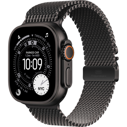 Смарт-часы Apple Watch Ultra 3 (2025) 49mm Black Titanium Case with Titanium Milanese Loop Black (Черный титан) - GorbTech