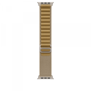 Ремешок для Apple Watch Ultra 49mm Tan Alpine Loop - Large - Natural Titanium Finish (Желтовато-Коричневый) - GorbTech