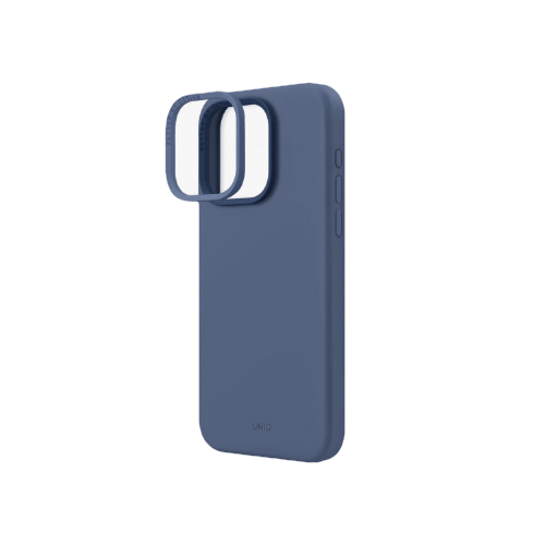 Силиконовый чехол Uniq Lino Hue MagSafe для iPhone 15 Pro Max Blue (Синий) - GorbTech