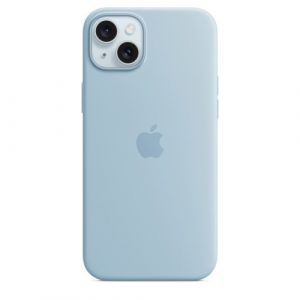 Силиконовый чехол Apple для iPhone 15 Plus Silicone Case with MagSafe - Light Blue (Голубой) - GorbTech