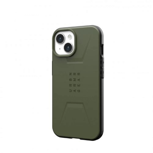 Полиуретановый чехол UAG Civilian MagSafe для iPhone 15 Plus Olive Drab (Оливковый) - GorbTech