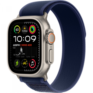 Смарт-часы Apple Watch Ultra 2 (2024) 49mm Natural Titanium Case with Trail Loop Blue (Синий) - GorbTech