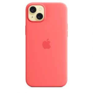 Силиконовый чехол Apple для iPhone 15 Plus Silicone Case with MagSafe - Guava (Гуава) - GorbTech
