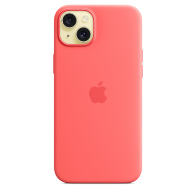 Силиконовый чехол Apple для iPhone 15 Plus Silicone Case with MagSafe - Guava (Гуава) - GorbTech