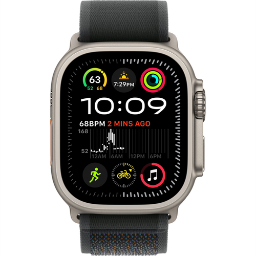 Смарт-часы Apple Watch Ultra 2 (2024) 49mm Natural Titanium Case with Trail Loop Black (Черный) - GorbTech