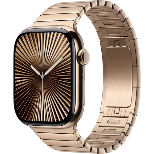 Смарт-часы Apple Watch Series 10 (GPS+Cellular) 46mm Gold Titanium Case with Gold Link Bracelet (Золотой) - GorbTech