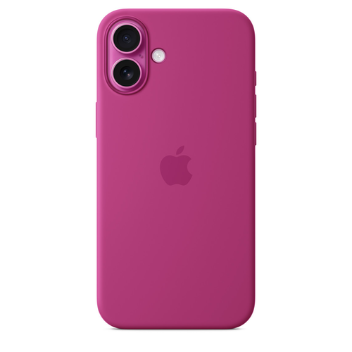 Силиконовый чехол Apple для iPhone 16 Plus Silicone Case with MagSafe - Fuchsia (Розовый) - GorbTech
