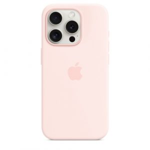 Силиконовый чехол Apple для iPhone 15 Pro Silicone Case with MagSafe - Light Pink (Розовый) - GorbTech