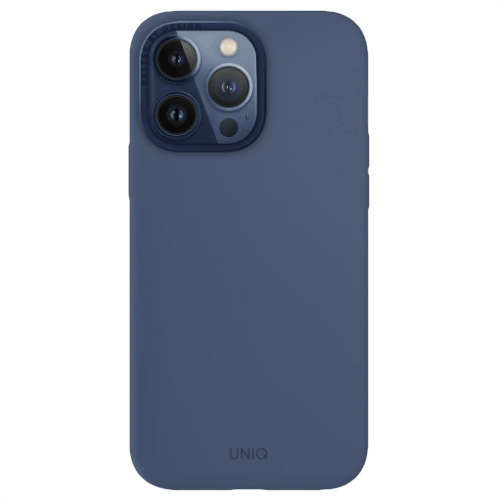 Силиконовый чехол Uniq Lino Hue MagSafe для iPhone 15 Pro Max Blue (Синий) - GorbTech