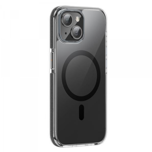 Чехол HOCO AS6 для iPhone 15 Pro Max Magsafe Clear/Black (Прозрачный/Черный) - GorbTech