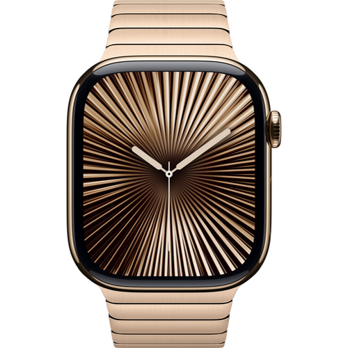 Смарт-часы Apple Watch Series 10 (GPS+Cellular) 46mm Gold Titanium Case with Gold Link Bracelet (Золотой) - GorbTech