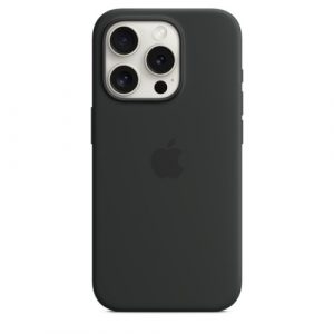 Силиконовый чехол Apple для iPhone 15 Pro Silicone Case with MagSafe - Black (Черный) - GorbTech