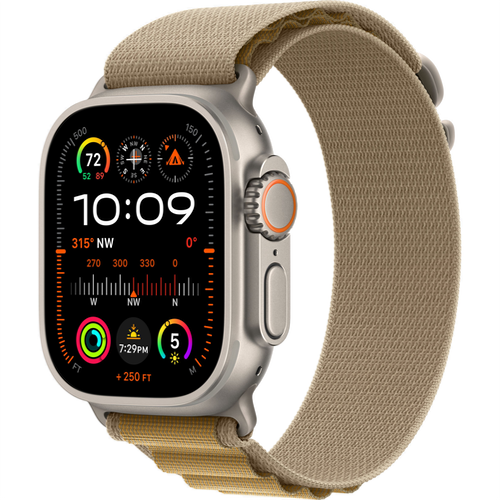 Смарт-часы Apple Watch Ultra 2 (2024) 49mm Natural Titanium Case with Alpine Loop Tan (Желтый) - GorbTech