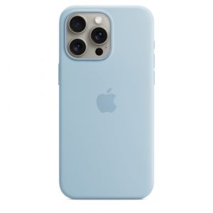 Силиконовый чехол Apple для iPhone 15 Pro Max Silicone Case with MagSafe - Light Blue (Голубой) - GorbTech