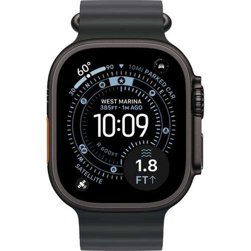 Смарт-часы Apple Watch Ultra 3 (2025) 49mm Black Titanium Case with Ocean Band Black (Черный) - GorbTech