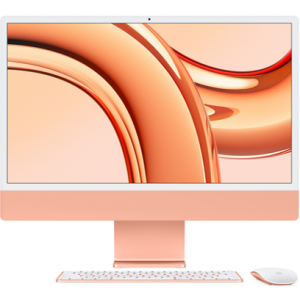Моноблок Apple iMac 24 M3 (2023) Orange (Оранжевый) (M3 8-core CPU/16GB/512Gb/10-Core GPU) - GorbTech