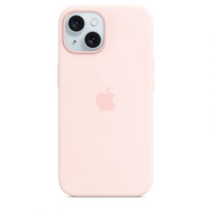 Силиконовый чехол Apple для iPhone 15 Silicone Case with MagSafe - Light Pink (Розовый) - GorbTech