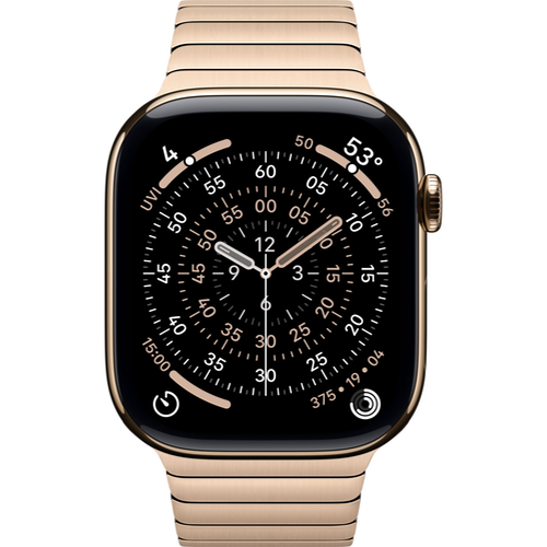 Смарт-часы Apple Watch Series 11 (GPS+Cellular) 42mm Gold Titanium Case with Gold Link Bracelet (Золотой) - GorbTech