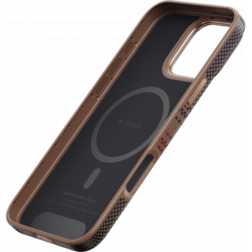 Противоударный чехол Pitaka Military-Grade Protective Case для iPhone 16 Pro Max (Sunset) - GorbTech