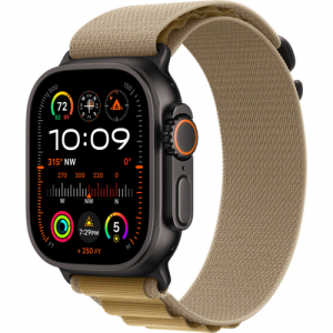 Смарт-часы Apple Watch Ultra 2 (2024) 49mm Black Titanium Case with Alpine Loop Tan (Желтый) - GorbTech