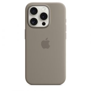 Силиконовый чехол Apple для iPhone 15 Pro Silicone Case with MagSafe - Clay (Глина) - GorbTech