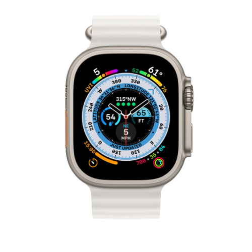 Ремешок для Apple Watch Ultra 49mm White Ocean Band - One Size (Белый) - GorbTech