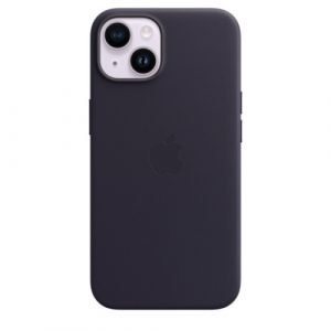 Чехол Apple для iPhone 14 Plus Leather Case with MagSafe - Ink (Фиолетовый) - GorbTech