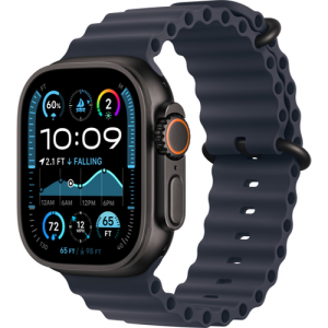 Смарт-часы Apple Watch Ultra 2 (2024) 49mm Black Titanium Case with Ocean Band Navy (Синий) - GorbTech
