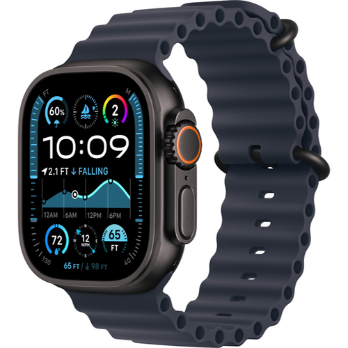 Смарт-часы Apple Watch Ultra 2 (2024) 49mm Black Titanium Case with Ocean Band Navy (Синий) - GorbTech