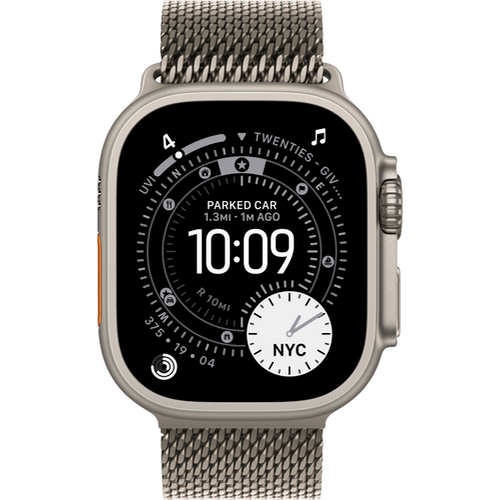 Смарт-часы Apple Watch Ultra 3 (2025) 49mm Natural Titanium Case with Titanium Milanese Loop Natural (Натуральный титан) - GorbTech