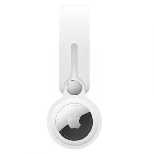 Силиконовый брелок-подвеска Apple для AirTag White (Белый) - GorbTech