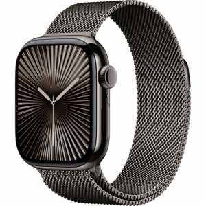 Смарт-часы Apple Watch Series 10 (GPS+Cellular) 42mm Slate Titanium Case with Slate Milanese Loop (Графитовый) - GorbTech